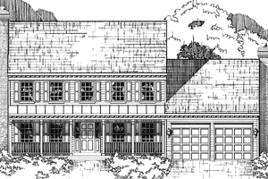 Home Plan - Country Exterior - Front Elevation Plan #953-23