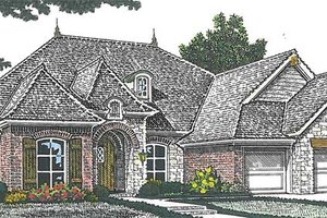 Architectural House Design - European Exterior - Front Elevation Plan #310-1263