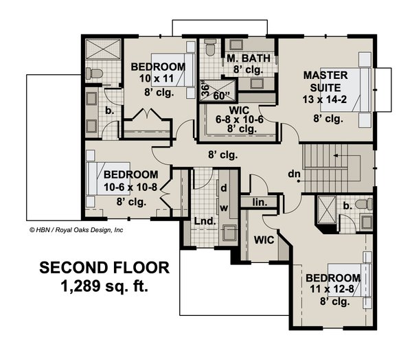 Dream House Plan - Craftsman Floor Plan - Upper Floor Plan #51-1196