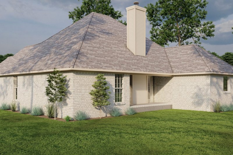 Dream House Plan - Exterior - Rear Elevation for Traditional House Plan #17-1148 - 4 bed, 2 bath