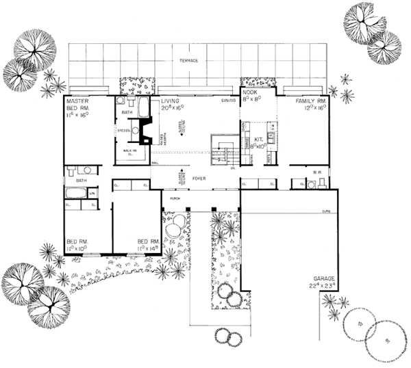 Dream House Plan - European Floor Plan - Main Floor Plan #72-644