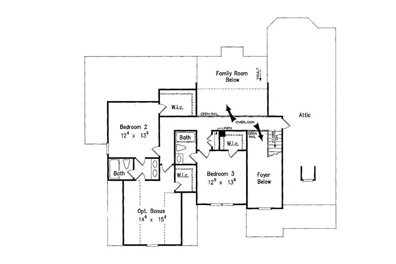 Home Plan - Floor Plan - Upper Floor for Traditional House Plan #927-170 - 4 bed, 4.5 bath