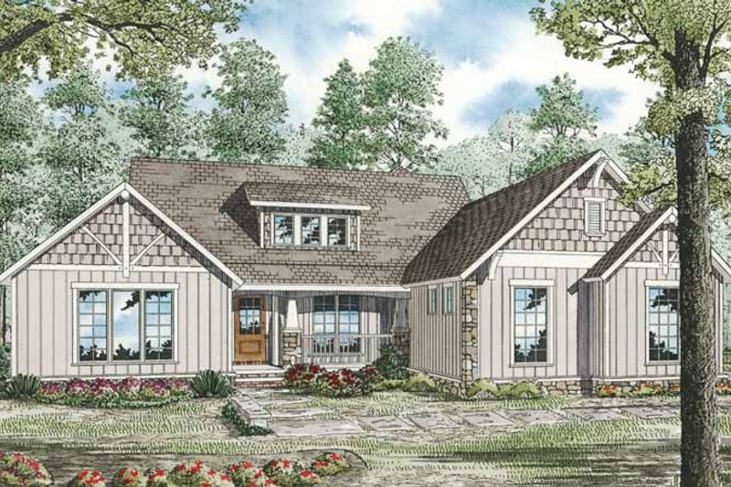 Architectural House Design - Country Exterior - Front Elevation Plan #17-3289