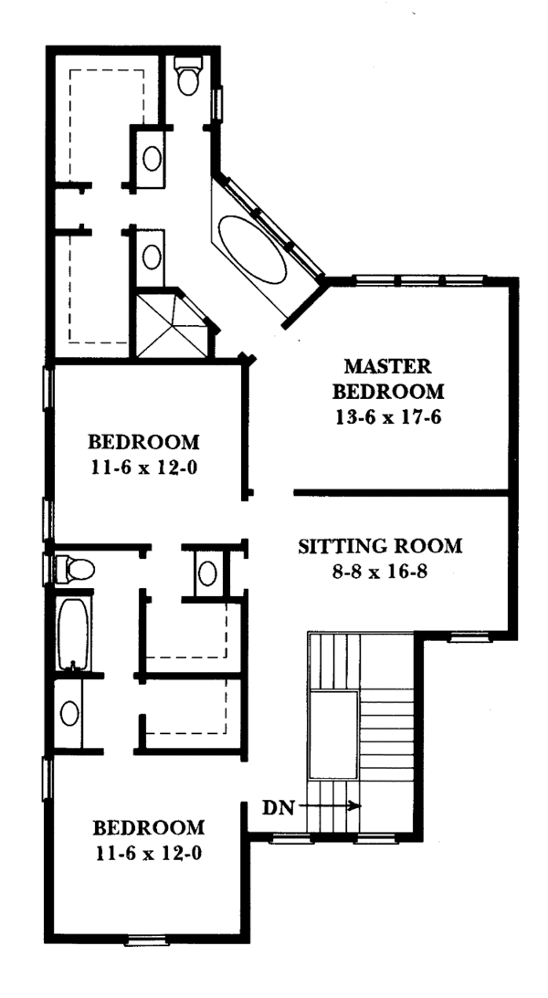 Dream House Plan - Craftsman Floor Plan - Upper Floor Plan #1047-31