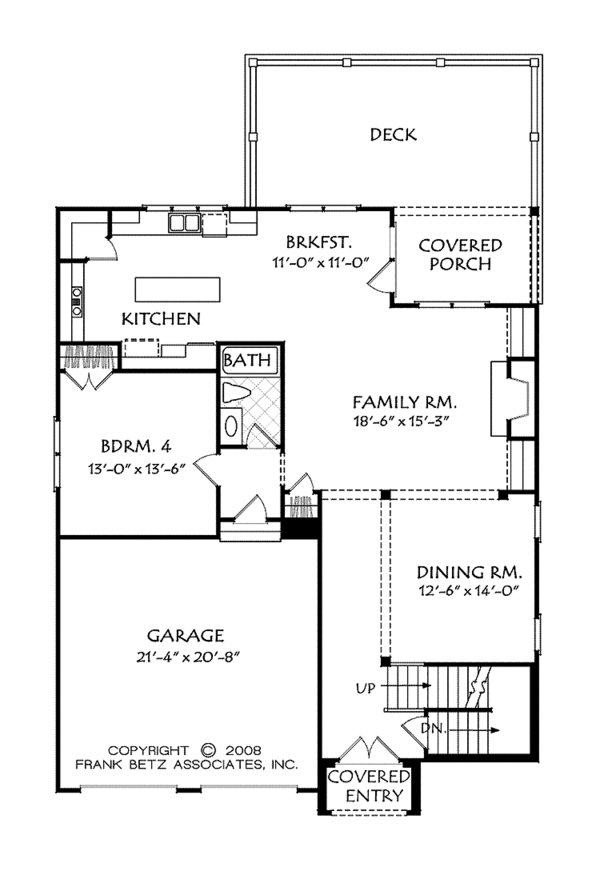 Architectural House Design - Traditional Floor Plan - Main Floor Plan #927-538
