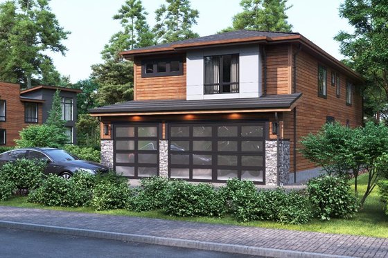 Exterior - Front Elevation 3 for Traditional House Plan #1066-58 - 3 bed, 3.5 bath