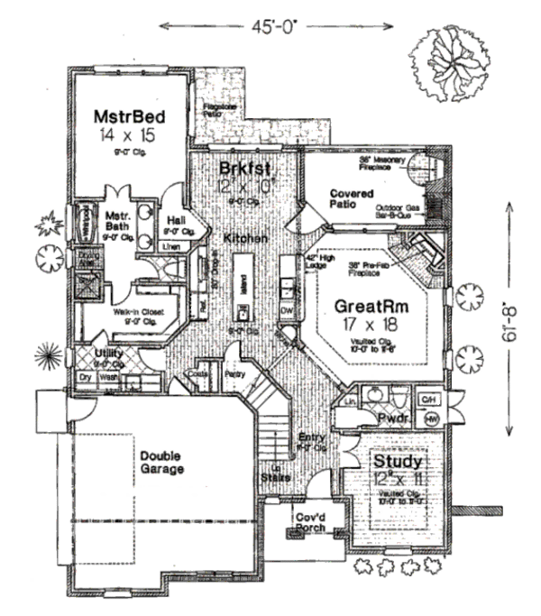 Dream House Plan - European Floor Plan - Main Floor Plan #310-675