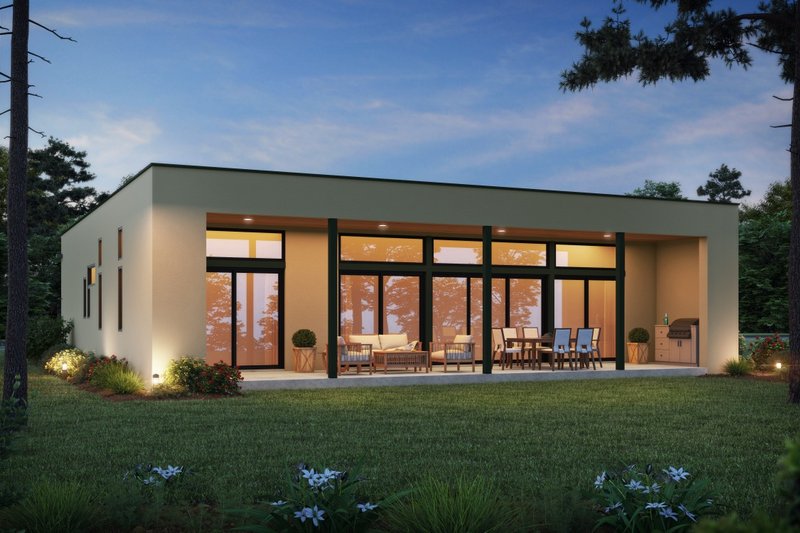 House Design - Exterior - Front Elevation 3 for Contemporary House Plan #48-1160 - 3 bed, 3.5 bath