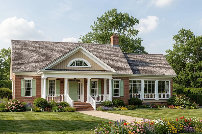 Dream House Plan - Photo 2 for Southern House Plan #137-167 - 3 bed, 2.5 bath