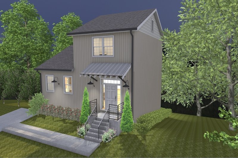 Home Plan - Exterior - Front Elevation 3 for Farmhouse House Plan #30-370 - 3 bed, 2.5 bath