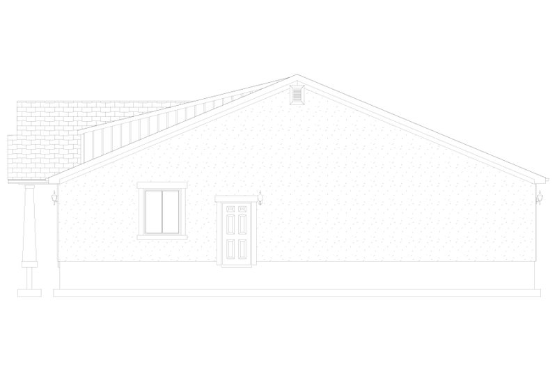 Architectural House Design - Exterior - Other Elevation for Craftsman House Plan #1060-449 - 2 bed, 2 bath
