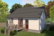 Farmhouse Style House Plan - 3 Beds 2 Baths 1232 Sq/Ft Plan #79-334 Exterior 