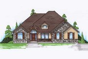 European Style House Plan - 5 Beds 4 Baths 2061 Sq/Ft Plan #5-266 