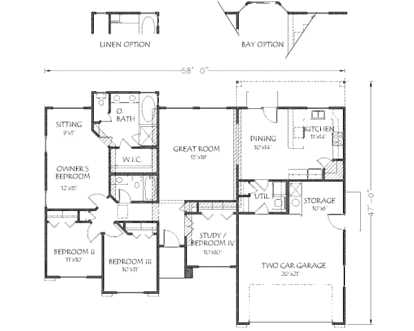 Floor Plan - Main Floor Plan #24-233