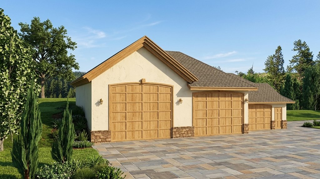 Exterior - Front Elevation 2 for Traditional House Plan #117-264, 0 bath