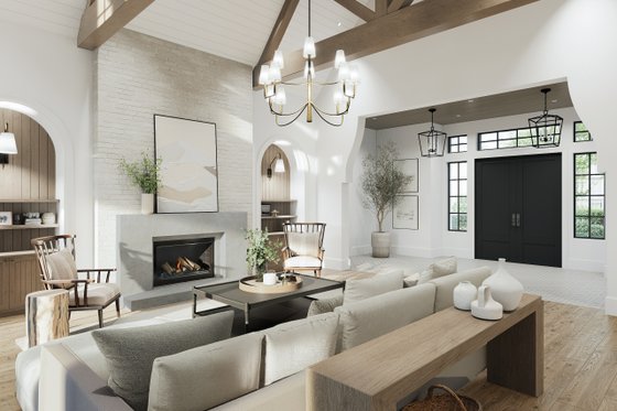Interior - Family Room for Farmhouse House Plan #1114-92 - 2 bed, 2.5 bath