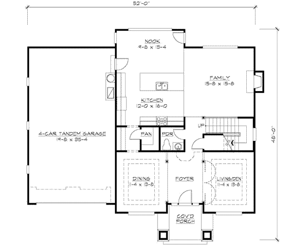 Traditional Floor Plan - Main Floor Plan #132-139