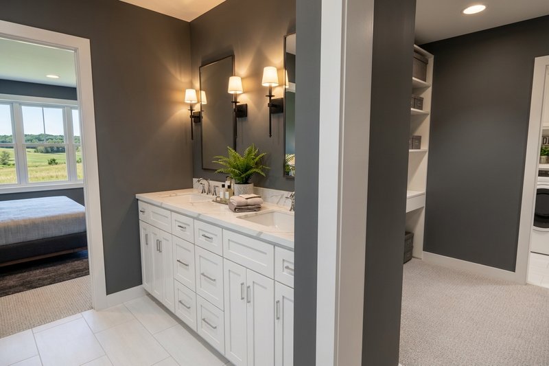 Architectural House Design - Interior - Master Bathroom 1 for Craftsman House Plan #51-1525 - 3 bed, 2.5 bath