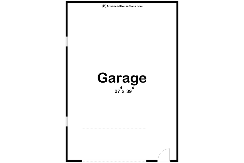 House Blueprint - Floor Plan - Main Floor for Traditional House Plan #455-454, 0 bath