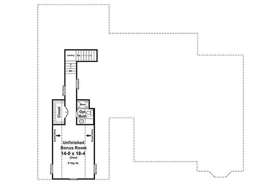 Floor Plan - Upper Floor for Craftsman House Plan #21-312 - 4 bed, 2.5 bath