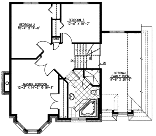 European Floor Plan - Upper Floor Plan #138-228