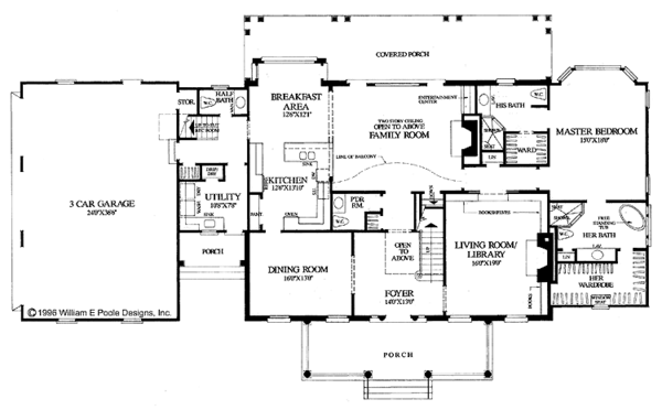 Architectural House Design - Classical Floor Plan - Main Floor Plan #137-312