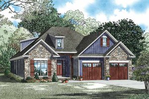 Country Exterior - Front Elevation Plan #17-3356