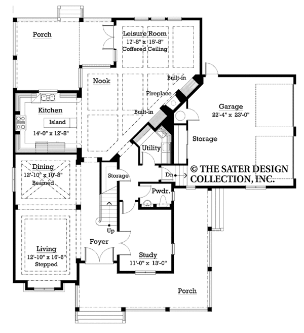Dream House Plan - Victorian Floor Plan - Main Floor Plan #930-201