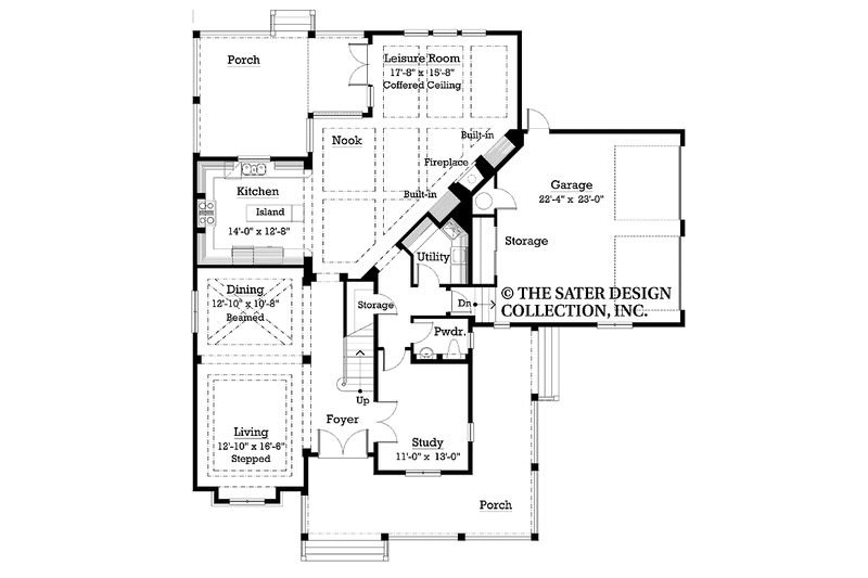 Home Plan - Floor Plan - Main Floor for Victorian House Plan #930-201 - 3 bed, 2.5 bath