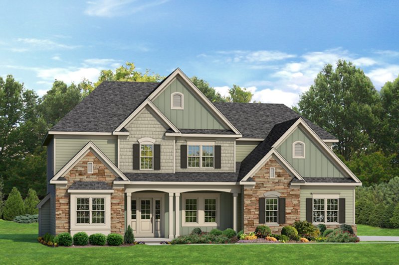 Home Plan - Colonial Exterior - Front Elevation Plan #1010-86