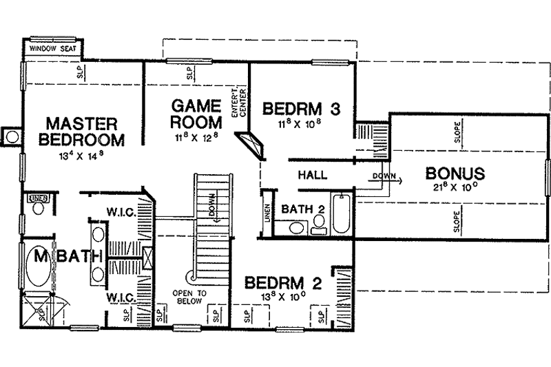 Home Plan - Floor Plan - Upper Floor for Country House Plan #472-261 - 3 bed, 2.5 bath