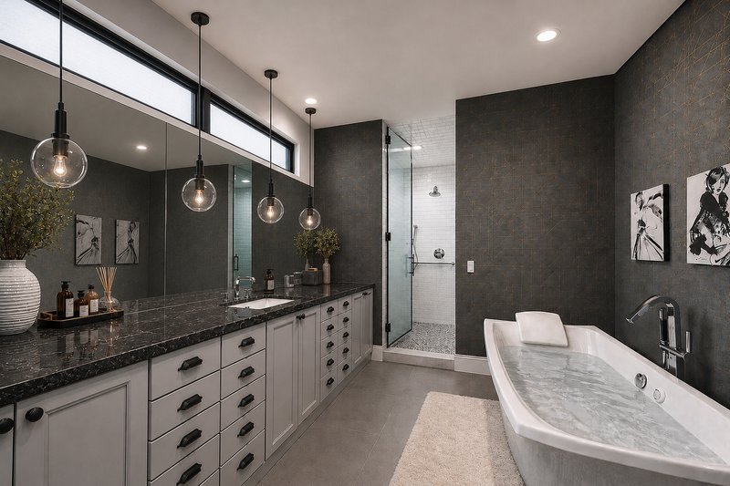 Home Plan - Interior - Master Bathroom for Craftsman House Plan #928-321 - 4 bed, 6.5 bath