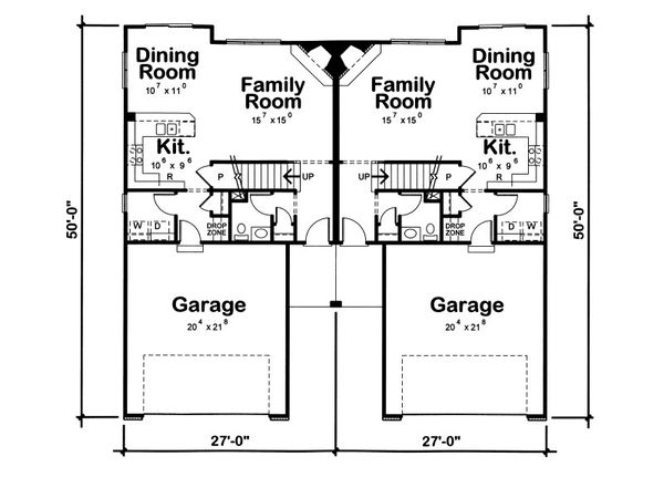 House Design - Traditional Floor Plan - Main Floor Plan #20-2093