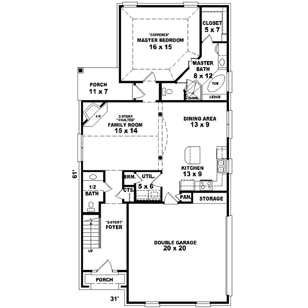 European Floor Plan - Main Floor Plan #81-684