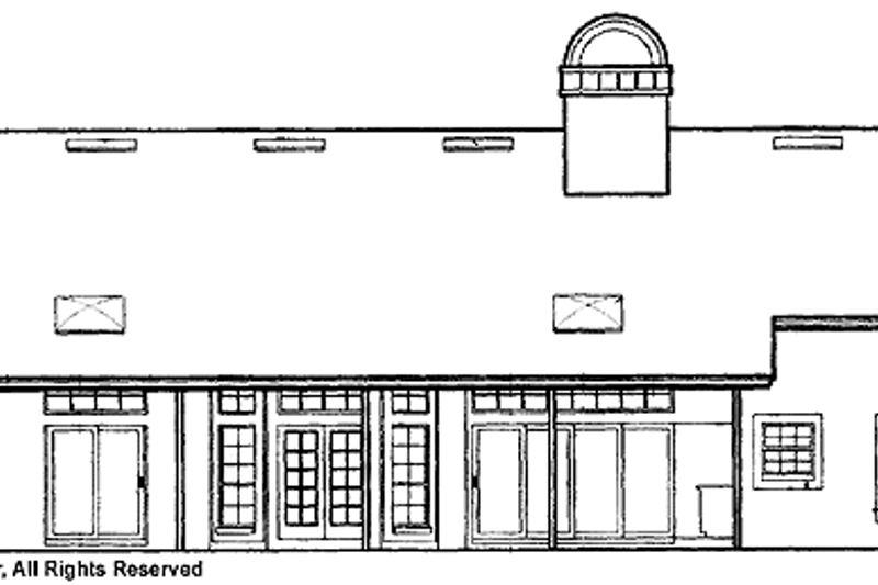 Dream House Plan - Exterior - Rear Elevation for Mediterranean House Plan #417-474 - 3 bed, 3 bath