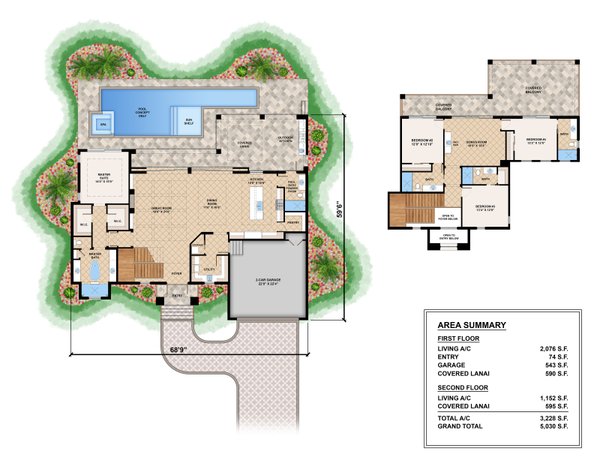 Modern Floor Plan - Main Floor Plan #1083-15