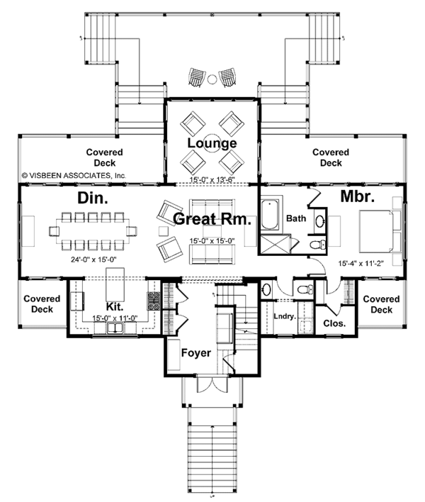 House Design - Country Floor Plan - Main Floor Plan #928-57