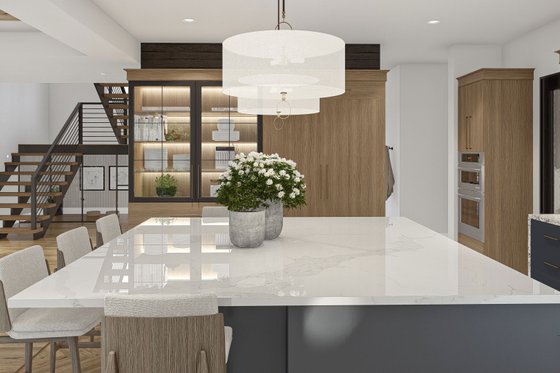 Interior - Kitchen 2 for Modern House Plan #455-520 - 5 bed, 4.5 bath
