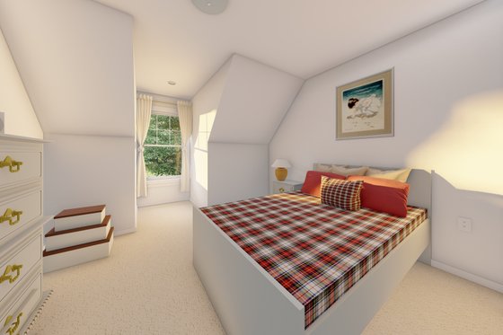 Interior - Bedroom for Country House Plan #126-244 - 2 bed, 2 bath