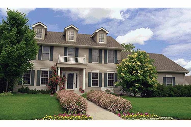 Home Plan - Exterior - Front Elevation 3 for Classical House Plan #51-875 - 4 bed, 2.5 bath