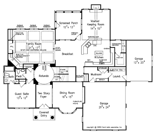 Dream House Plan - Traditional Floor Plan - Main Floor Plan #927-293