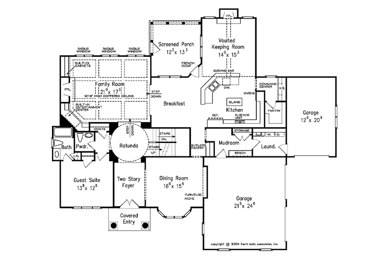 Home Plan - Floor Plan - Main Floor for Traditional House Plan #927-293 - 5 bed, 5.5 bath