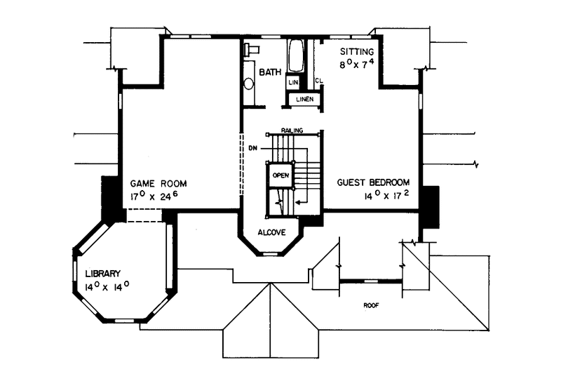 House Design - Floor Plan - Other Floor for Victorian House Plan #72-897 - 5 bed, 3.5 bath