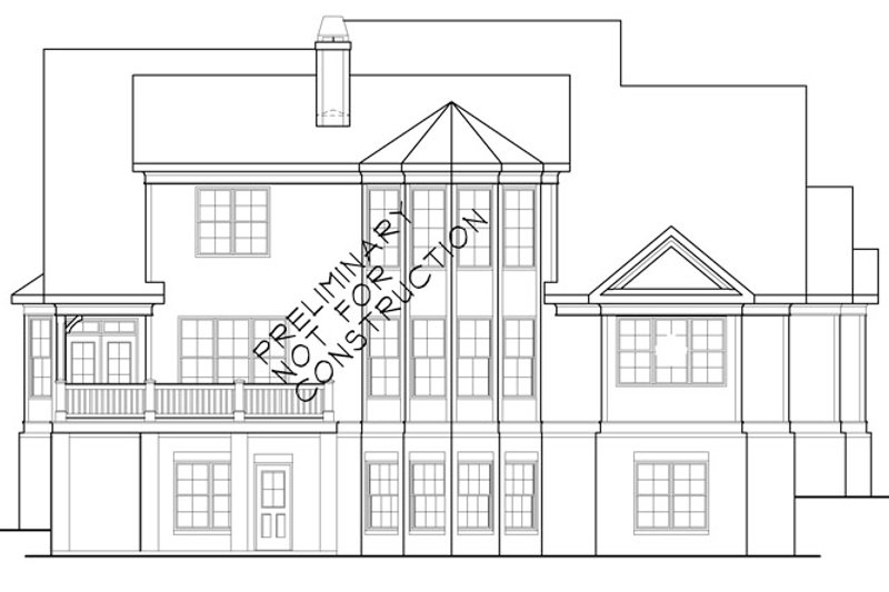 House Plan Design - Exterior - Rear Elevation for Country House Plan #927-414 - 5 bed, 4 bath