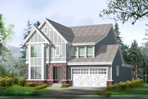 Country Exterior - Front Elevation Plan #132-298