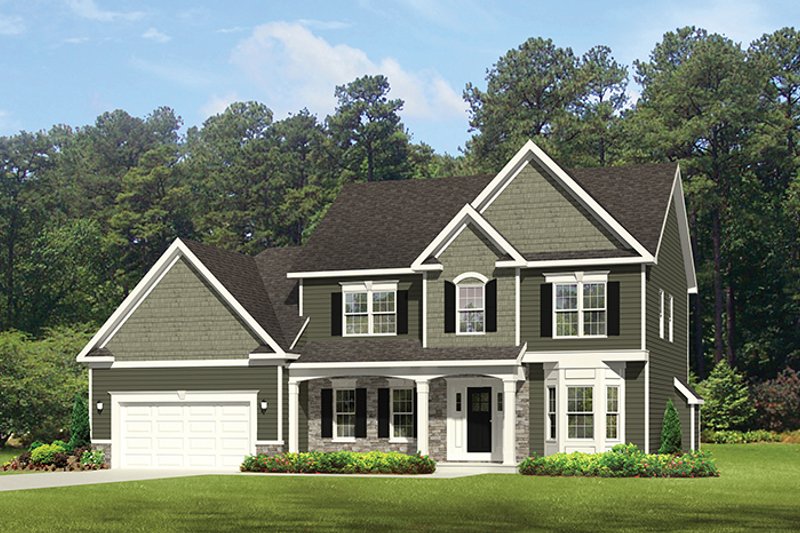 Dream House Plan - Exterior - Front Elevation 4 for Traditional House Plan #1010-125 - 4 bed, 2.5 bath