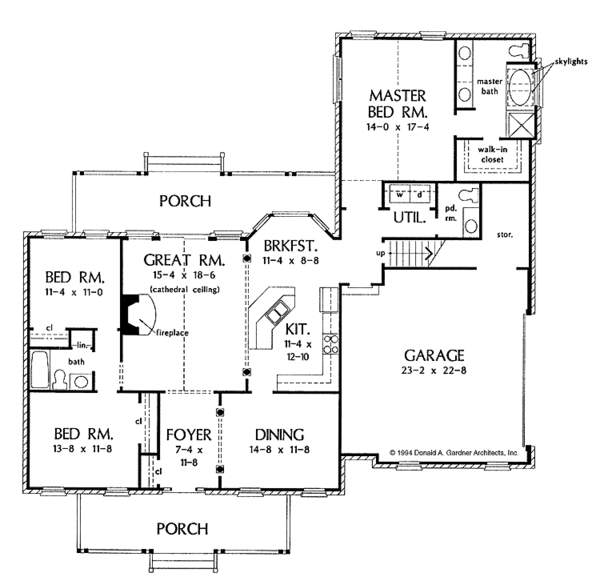 Home Plan - Country Floor Plan - Main Floor Plan #929-213