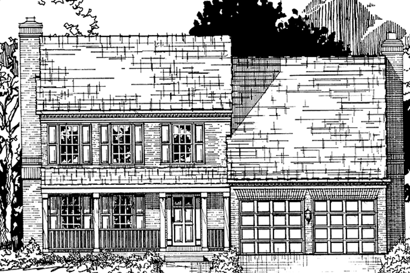 Dream House Plan - Country Exterior - Front Elevation Plan #953-18