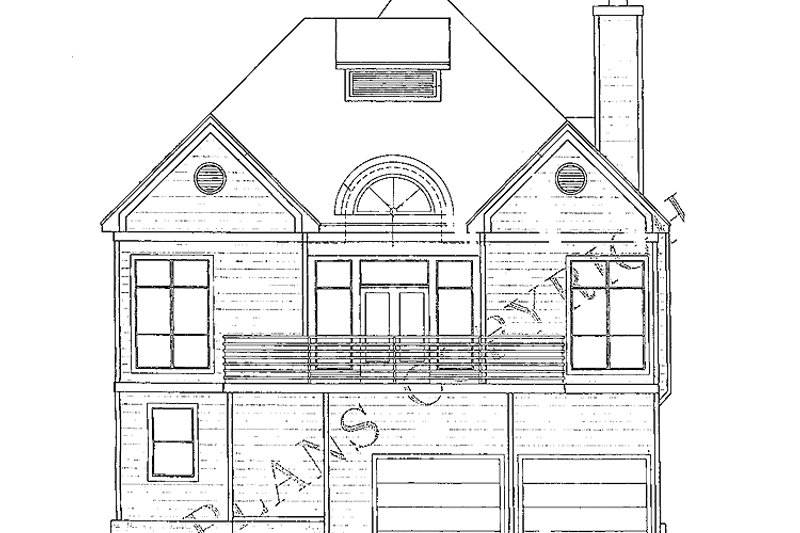 Home Plan - Exterior - Rear Elevation for Contemporary House Plan #952-111 - 3 bed, 3 bath