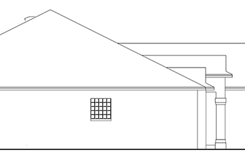 Architectural House Design - Exterior - Other Elevation 1 for European House Plan #1058-133 - 4 bed, 2 bath